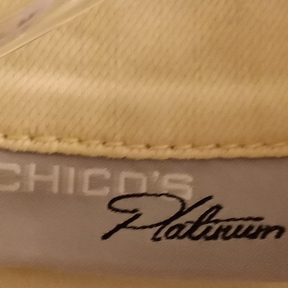 CHICO'S Platinum Women Size 0 Yellow Color ?? - Picture 10 of 12